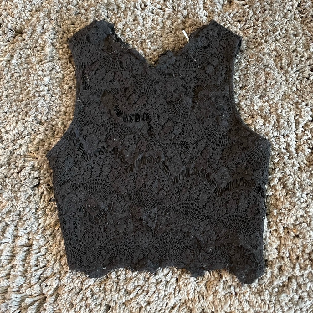 Lace “Cropped” Top